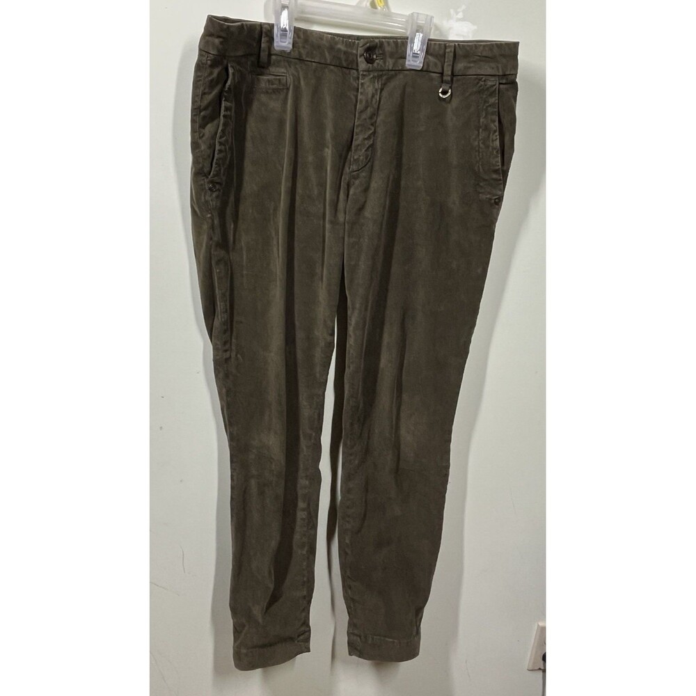 Masons Forte Dei Marmi Jaqueline Archivio ITA 44 US 8 Green Curvy Corduroy Pants